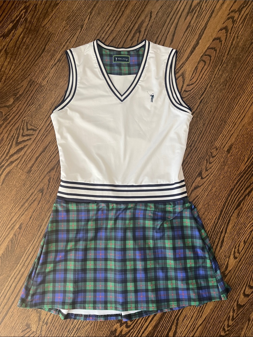 William Murray Golf Dress with Tartan Plaid Skirt & Shorts
